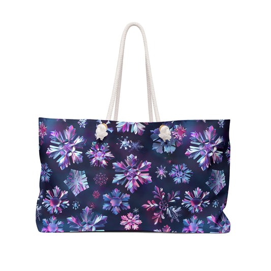 Colorful Snowflakes 4 Weekender Bag