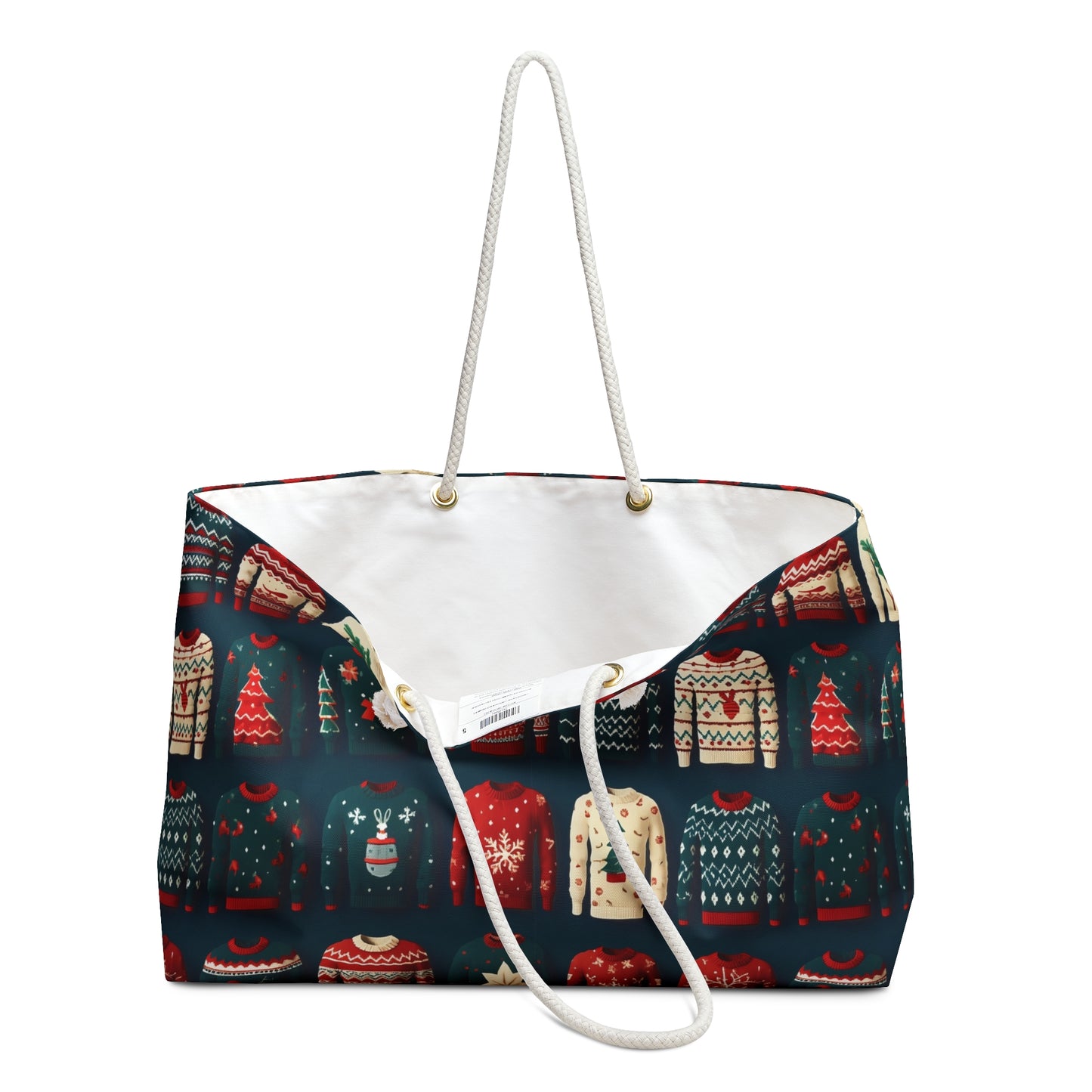 Ugly Christmas Sweater Weekender Bag