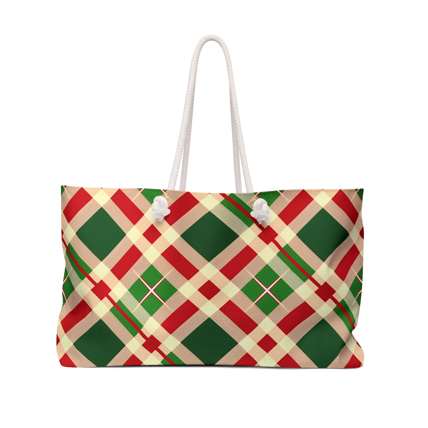 Christmas Plaid 3 Weekender Bag