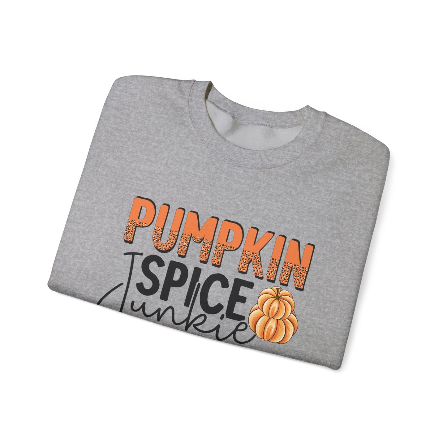 Pumpkin Spice Junkie Unisex Heavy Blend™ Crewneck Sweatshirt