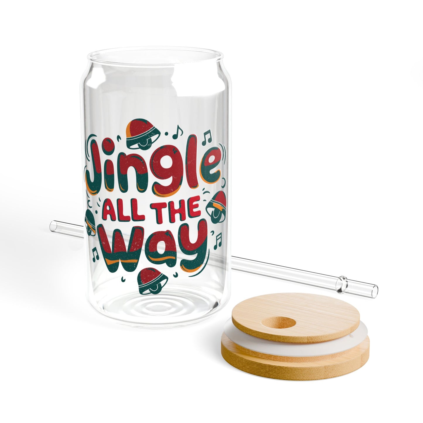 Jingle All The Way Christmas Sipper Glass