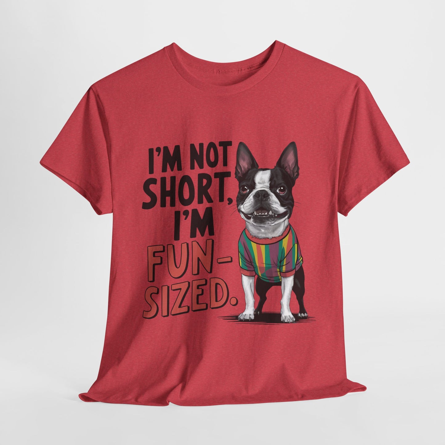 Fun Sized Funny Dog Unisex Heavy Cotton Tee