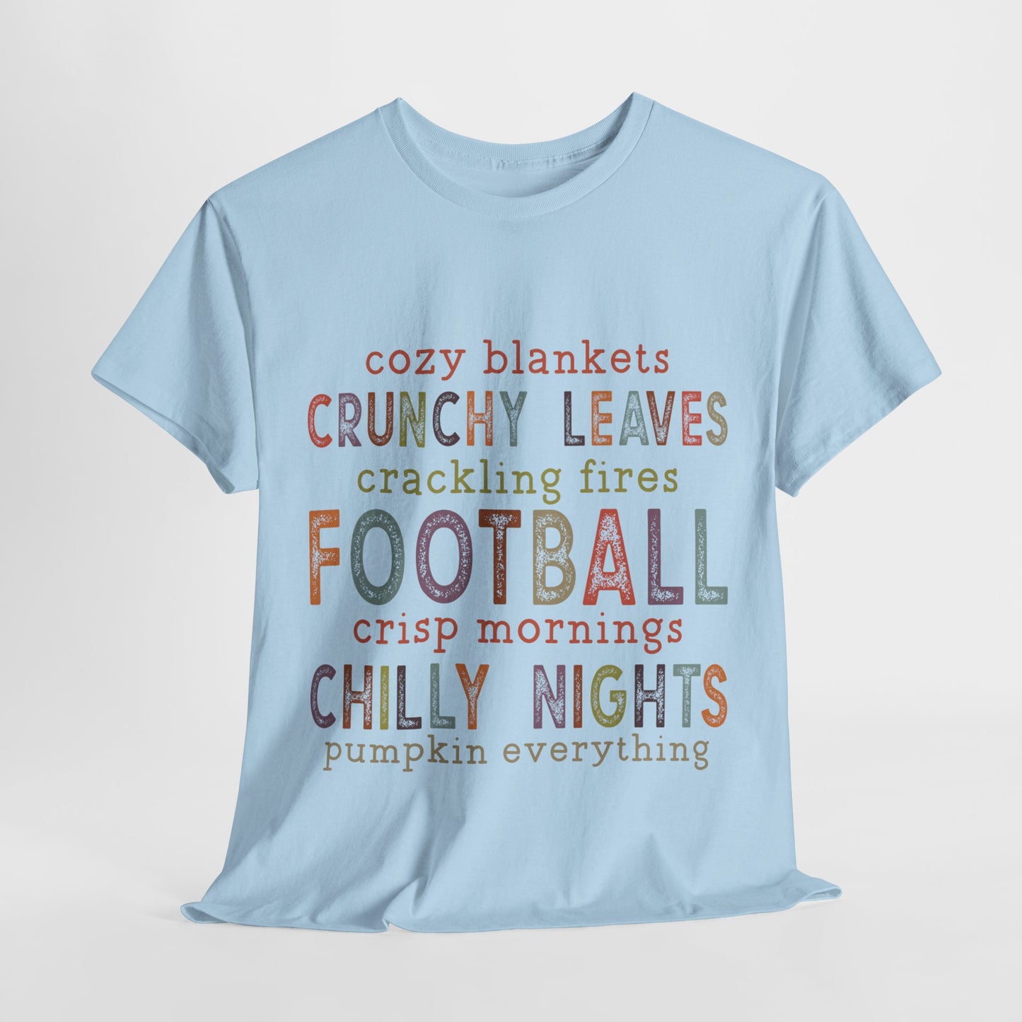 Cozy Blankets Chilly Nights Fall Autumn Unisex Heavy Cotton Tee