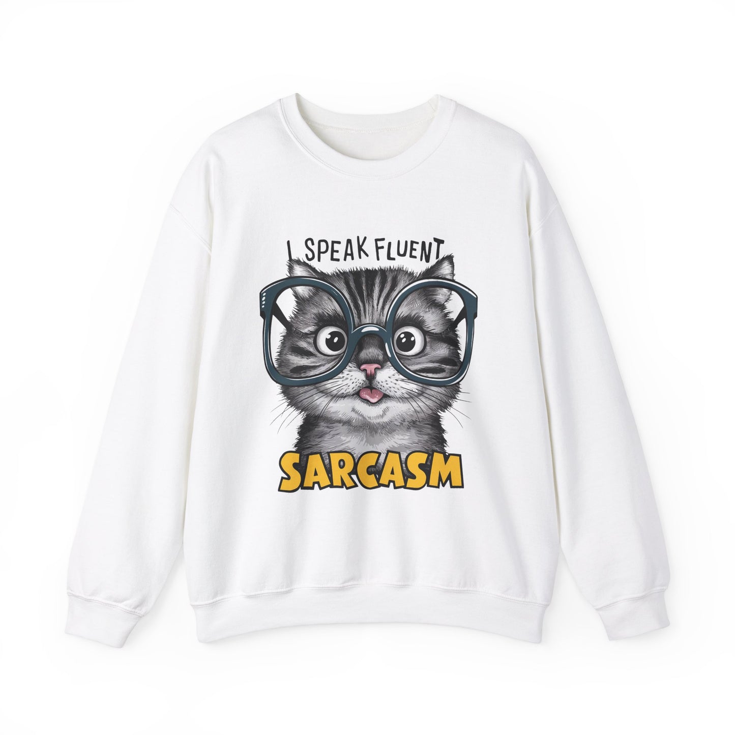 I Speak Frequent Sarcasm Funny Cat Sweatshirt