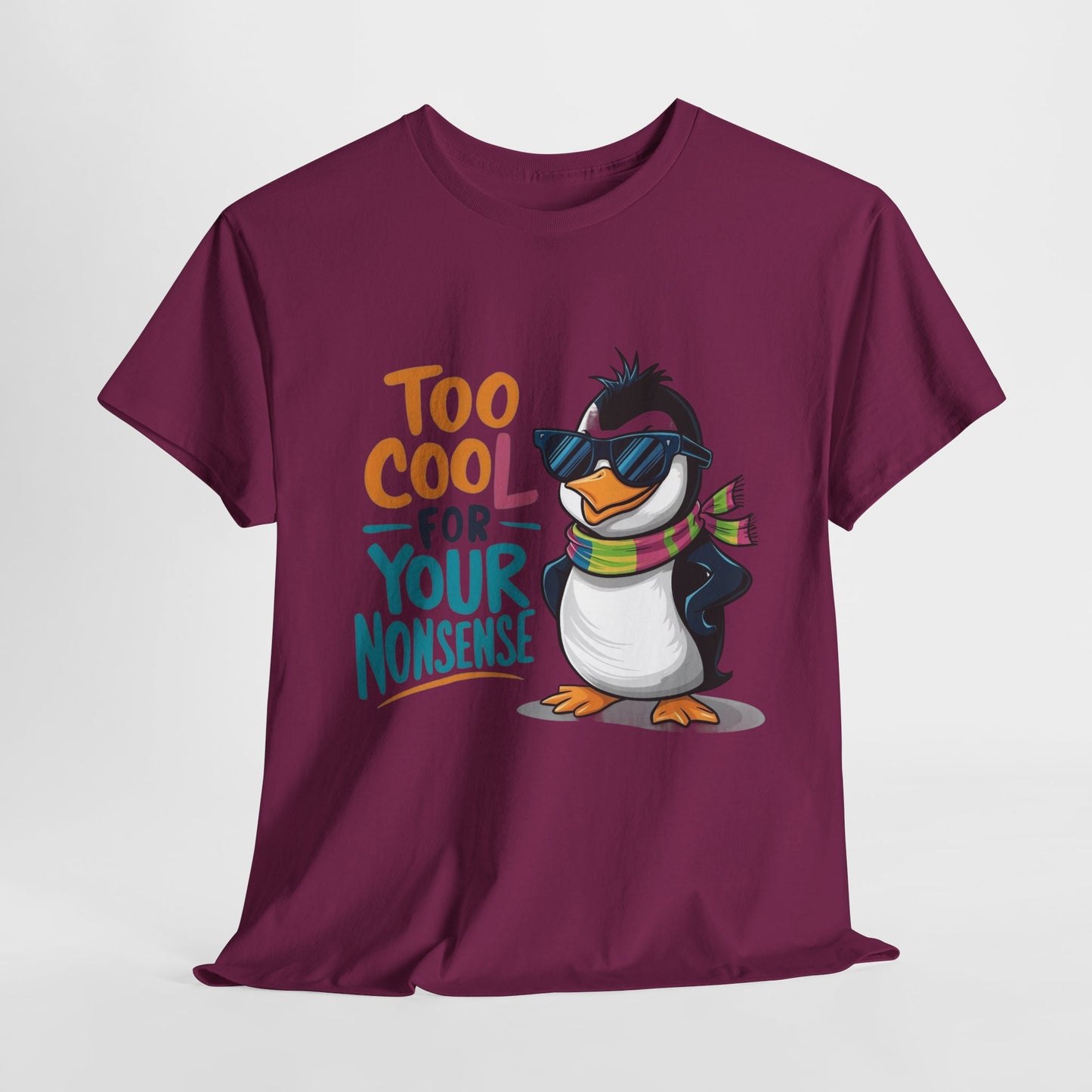 Funny Penguin Unisex Heavy Cotton Tee