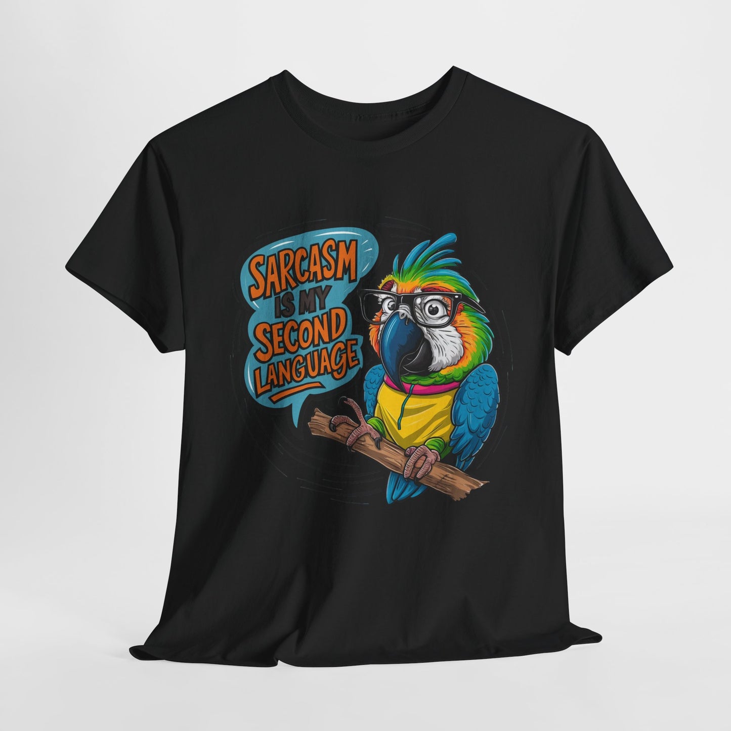 Sarcastic Parrot Unisex Heavy Cotton Tee