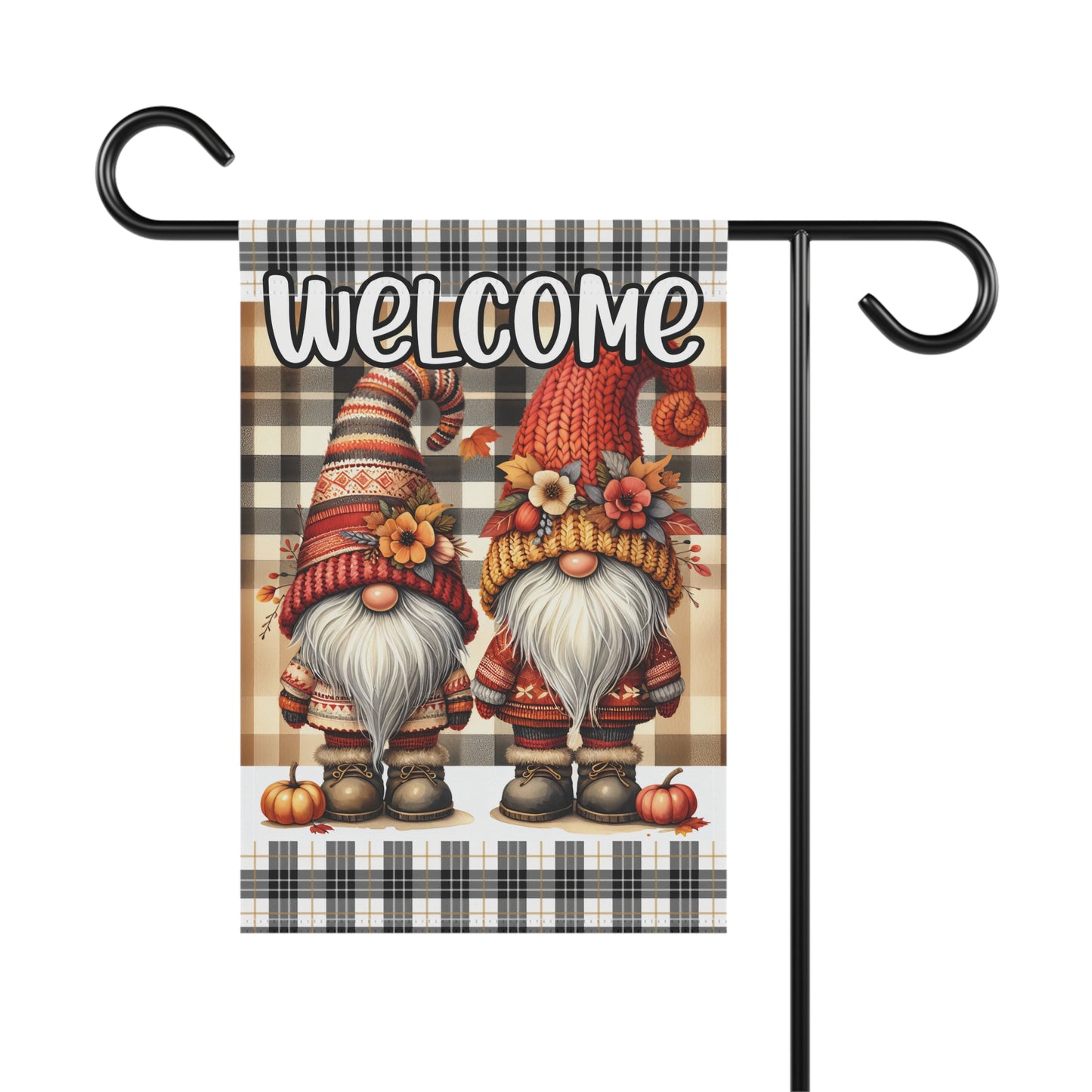 Gnome Welcome Fall Garden & House Banner