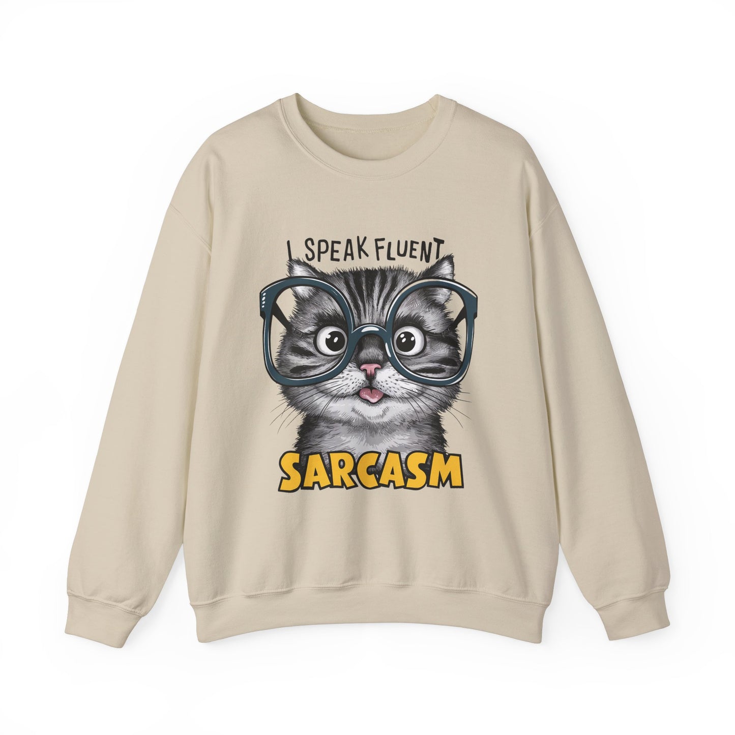 I Speak Frequent Sarcasm Funny Cat Sweatshirt