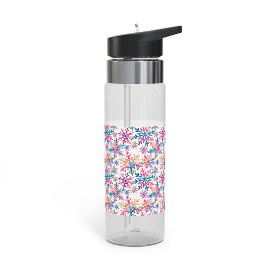 Colorful Winter Snowflakes Sport Water Bottle