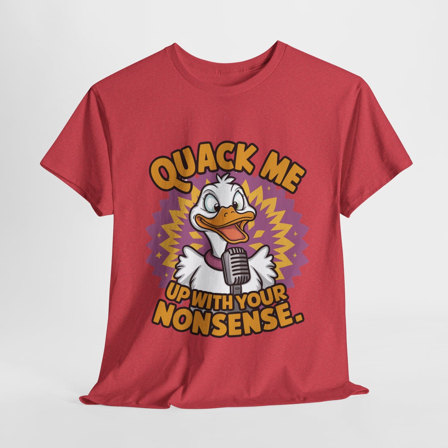 Quack Me Up Funny Duck Heavy Cotton Tee