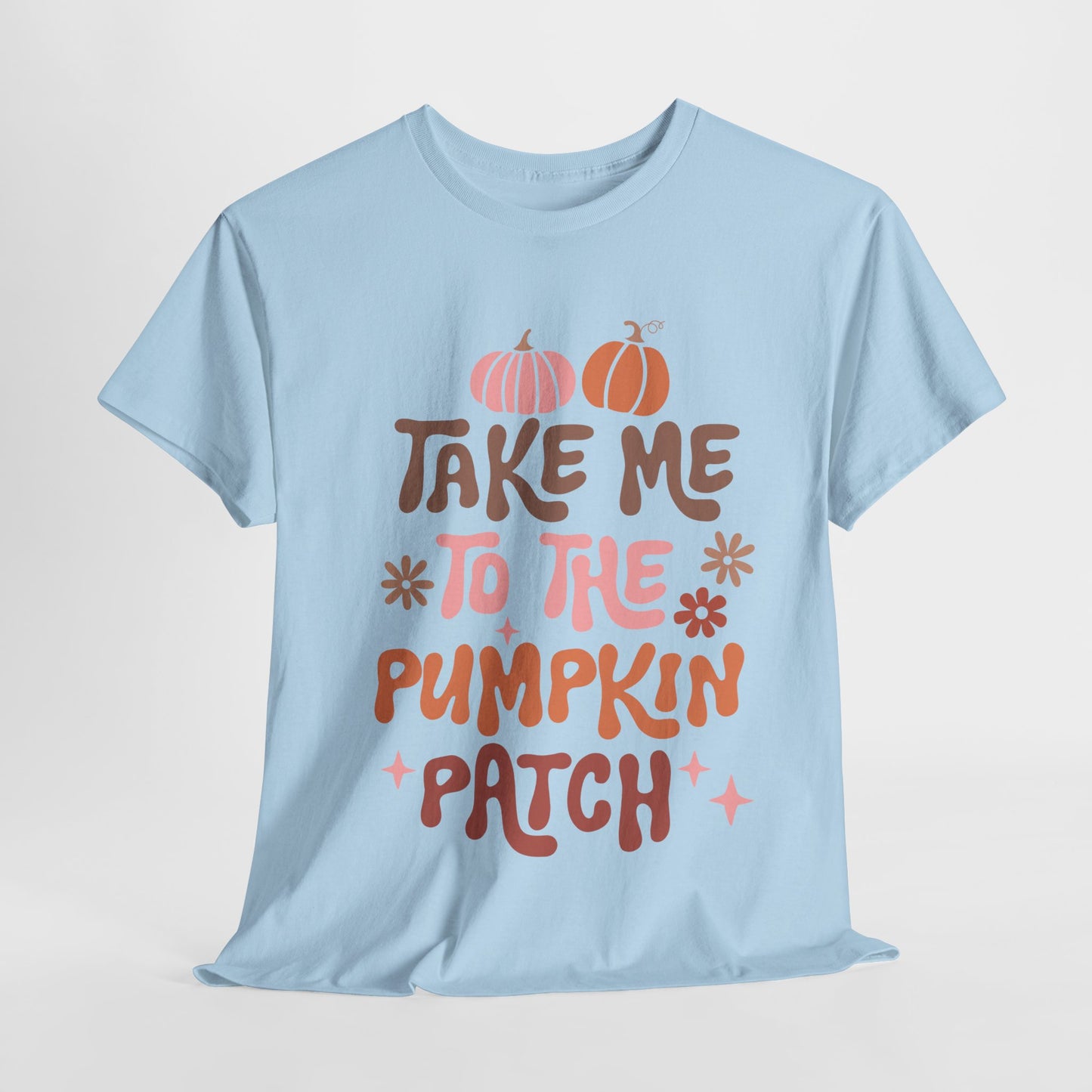 Take Me To The Pumpkin Patch Fall Unisex Heavy Cotton Tee