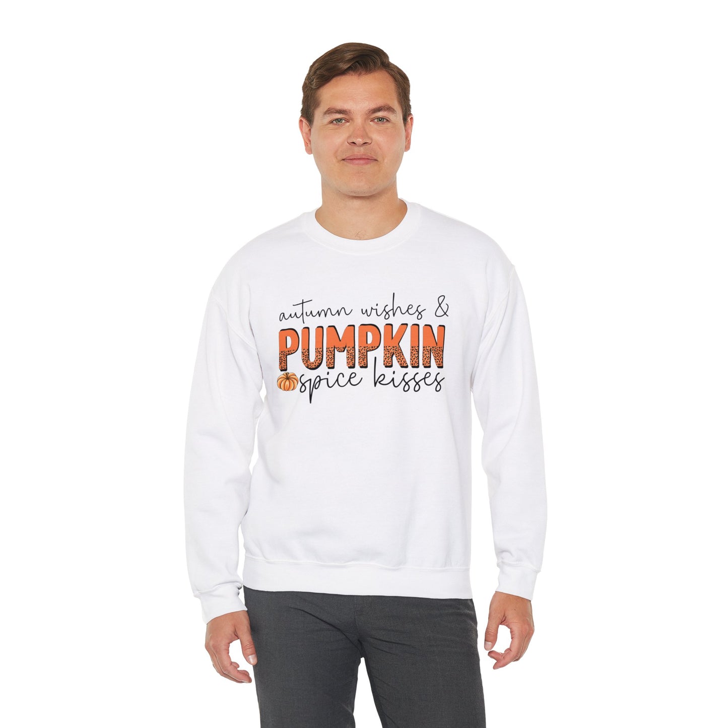 Autumn Wishes Pumpkin Spice Unisex Heavy Blend™ Crewneck Sweatshirt