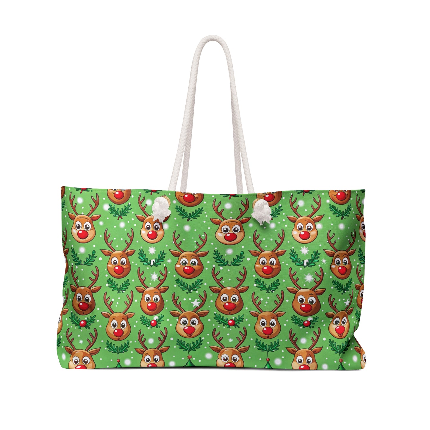 Reindeer Green Weekender Bag