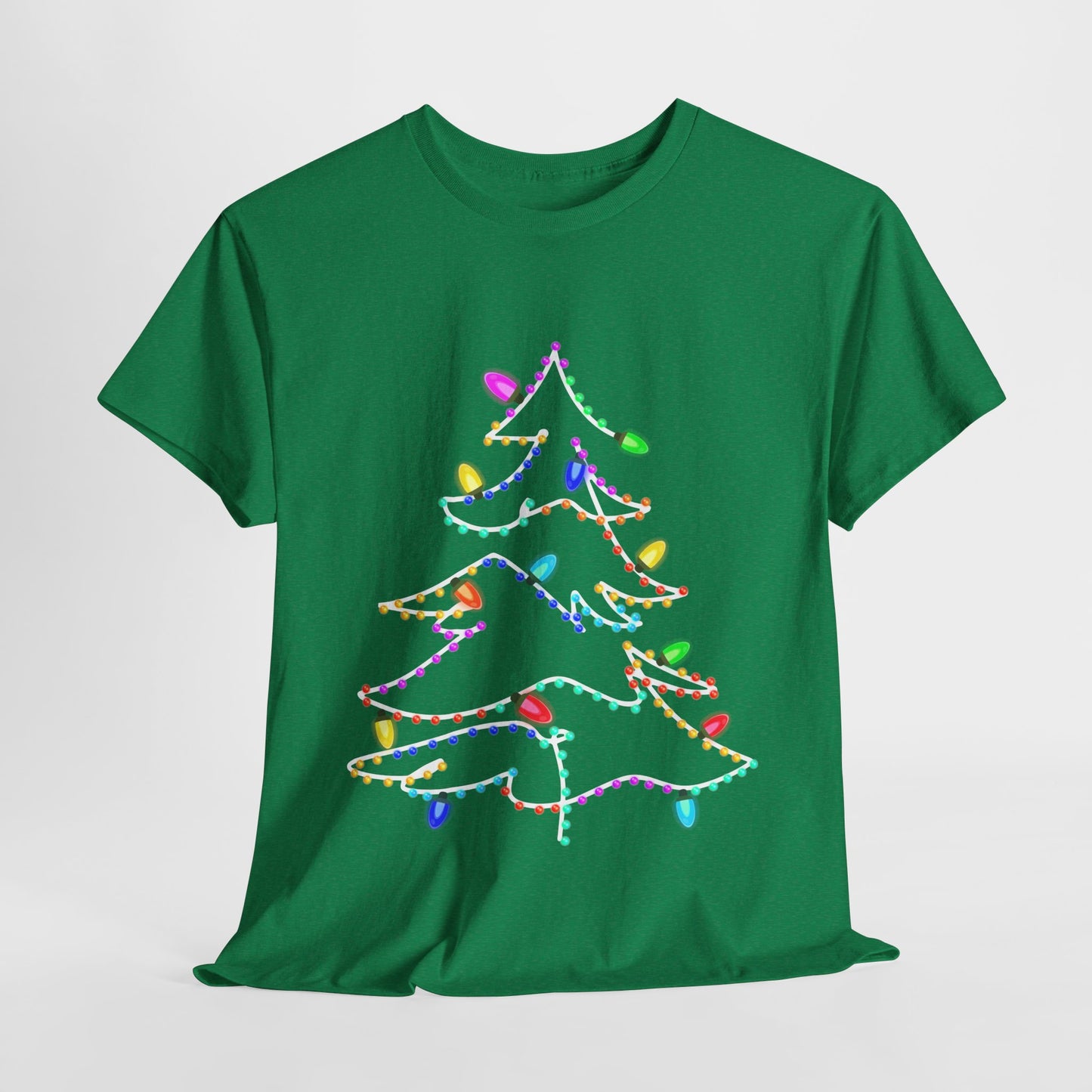 Christmas Lights Heavy Cotton Tee