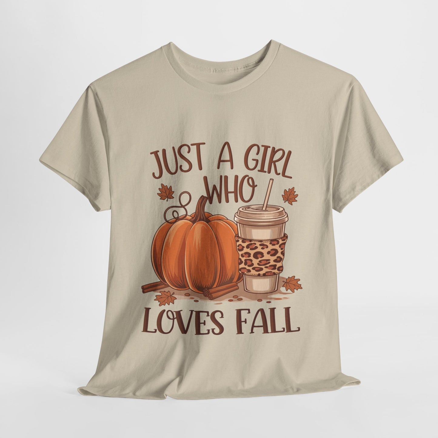 Just A Girl Who Loves Fall Unisex Heavy Cotton Tee