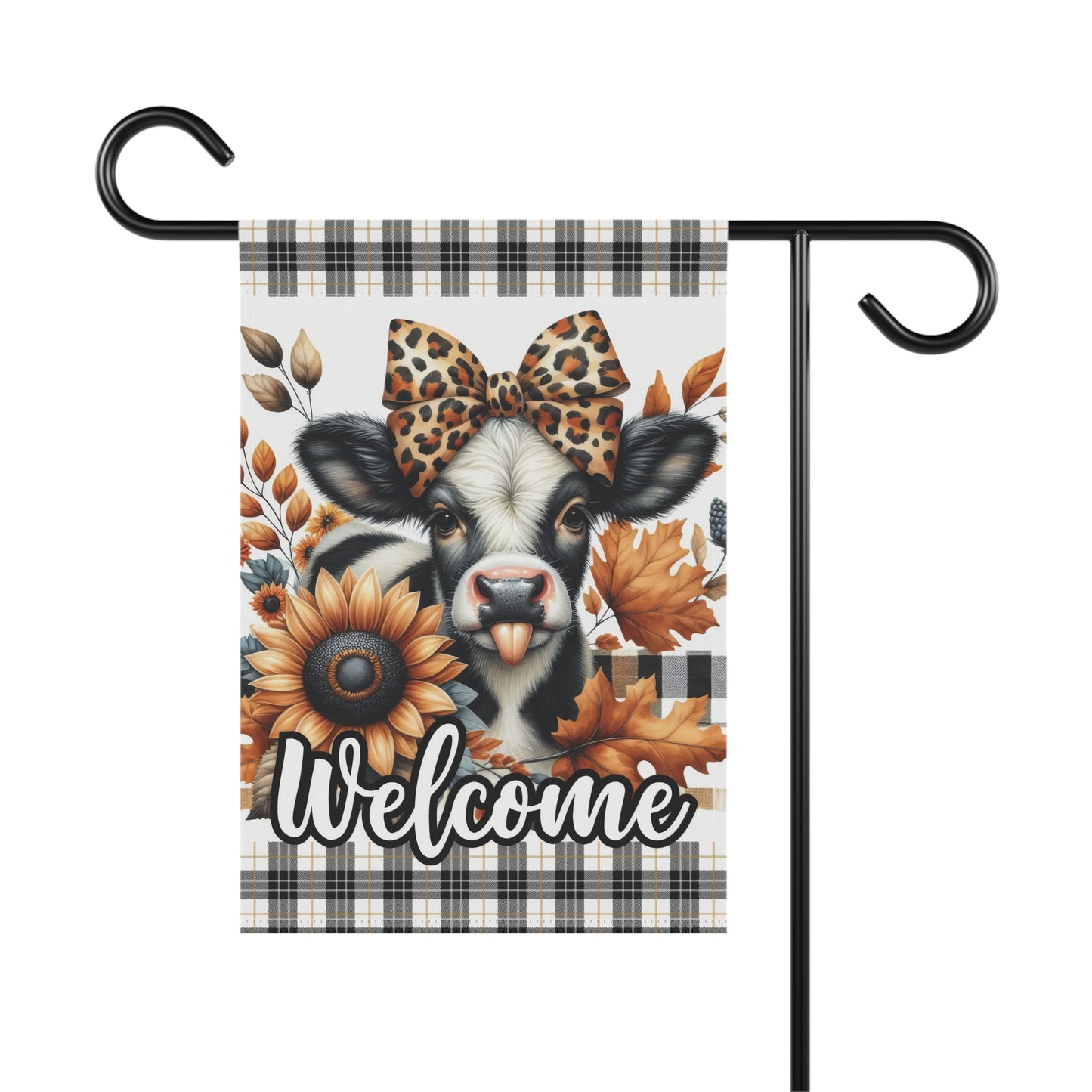 Cow Fall Garden & House Banner - Style 3