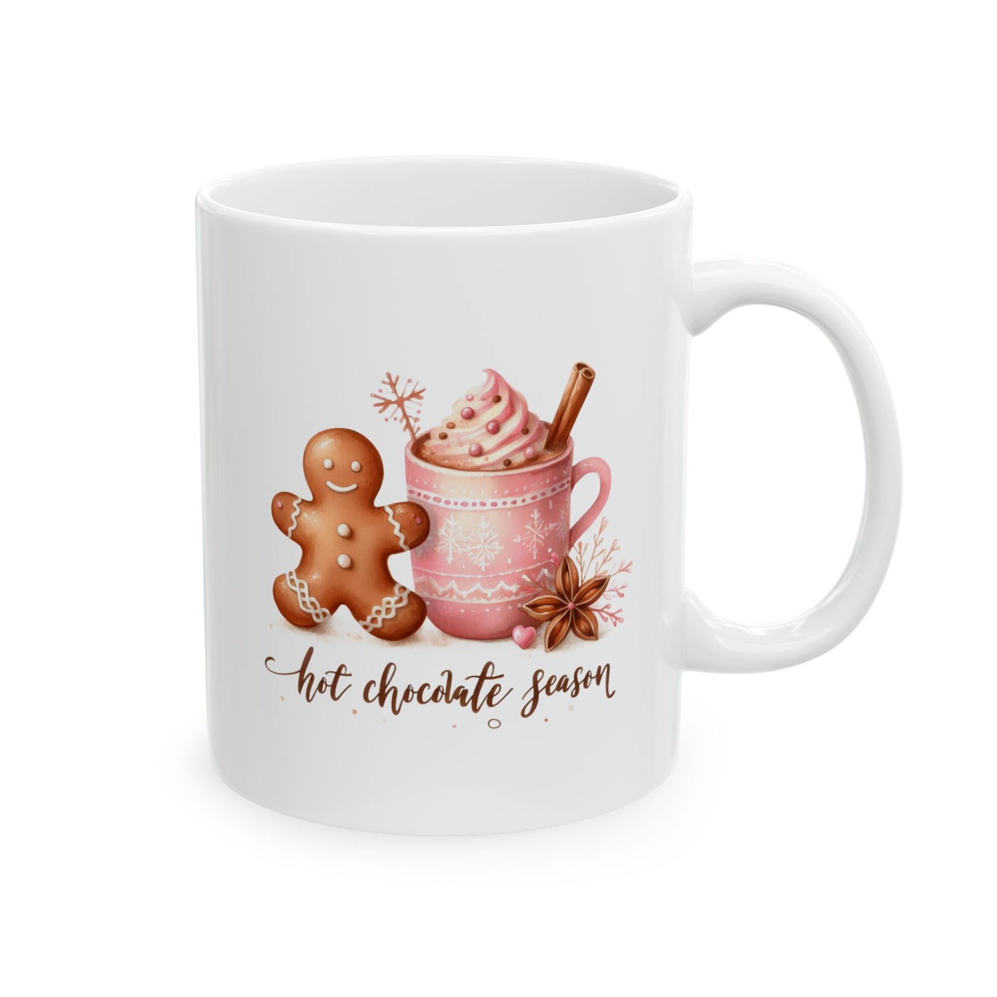 Hot Chocolate Season Christmas Ceramic Mug