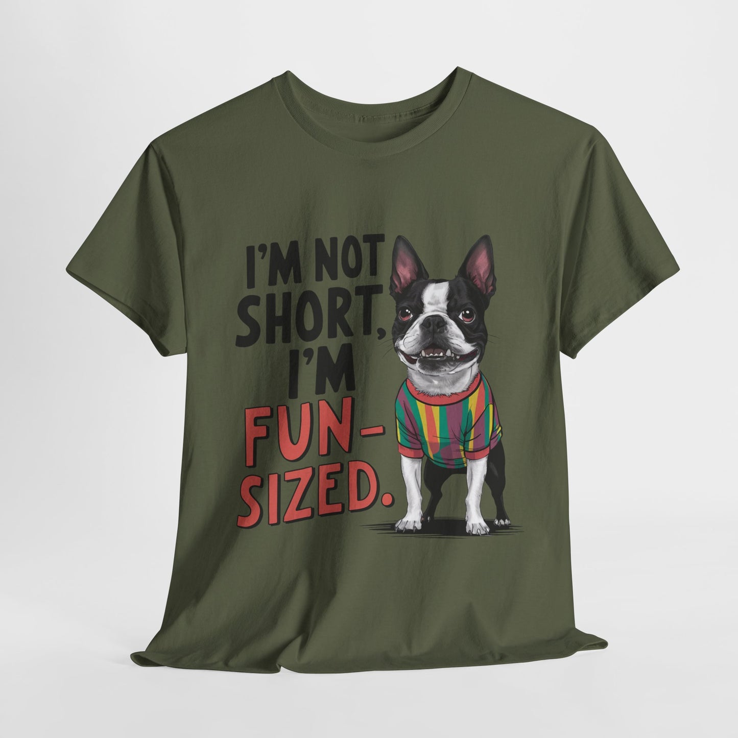 Fun Sized Funny Dog Unisex Heavy Cotton Tee