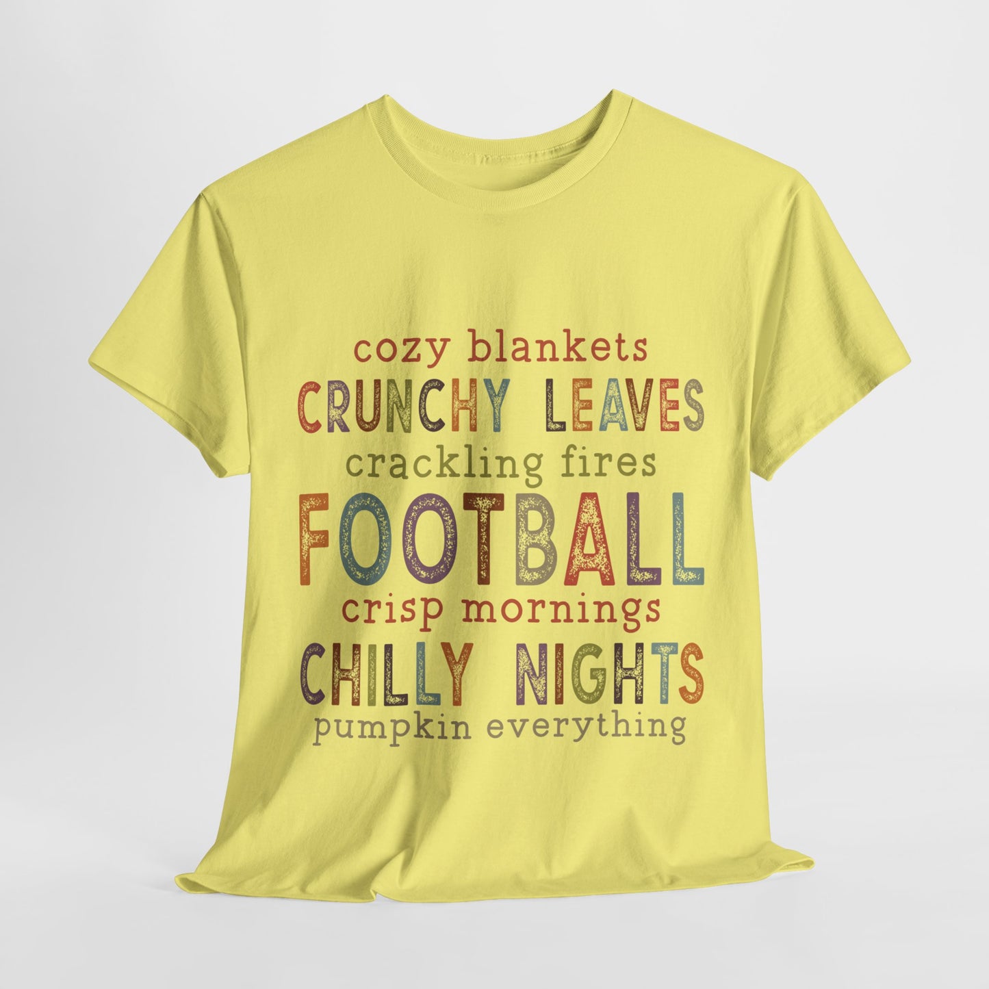 Cozy Blankets Chilly Nights Fall Autumn Unisex Heavy Cotton Tee