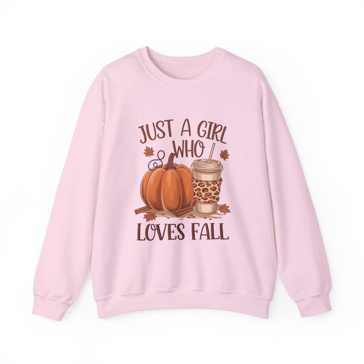 Just A Girl Who Loves Fall Unisex Heavy Blend™ Crewneck Sweatshirt