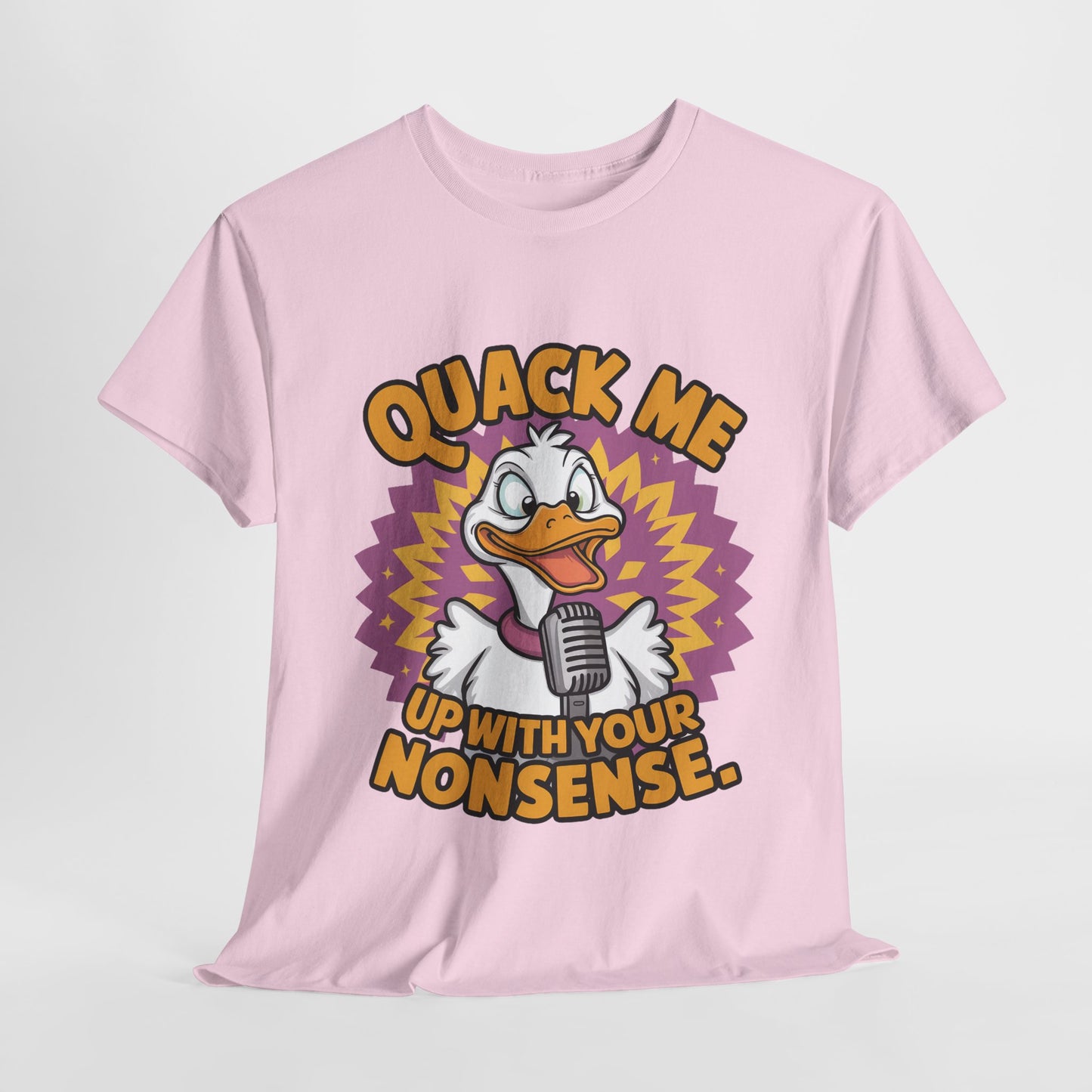 Quack Me Up Funny Duck Heavy Cotton Tee