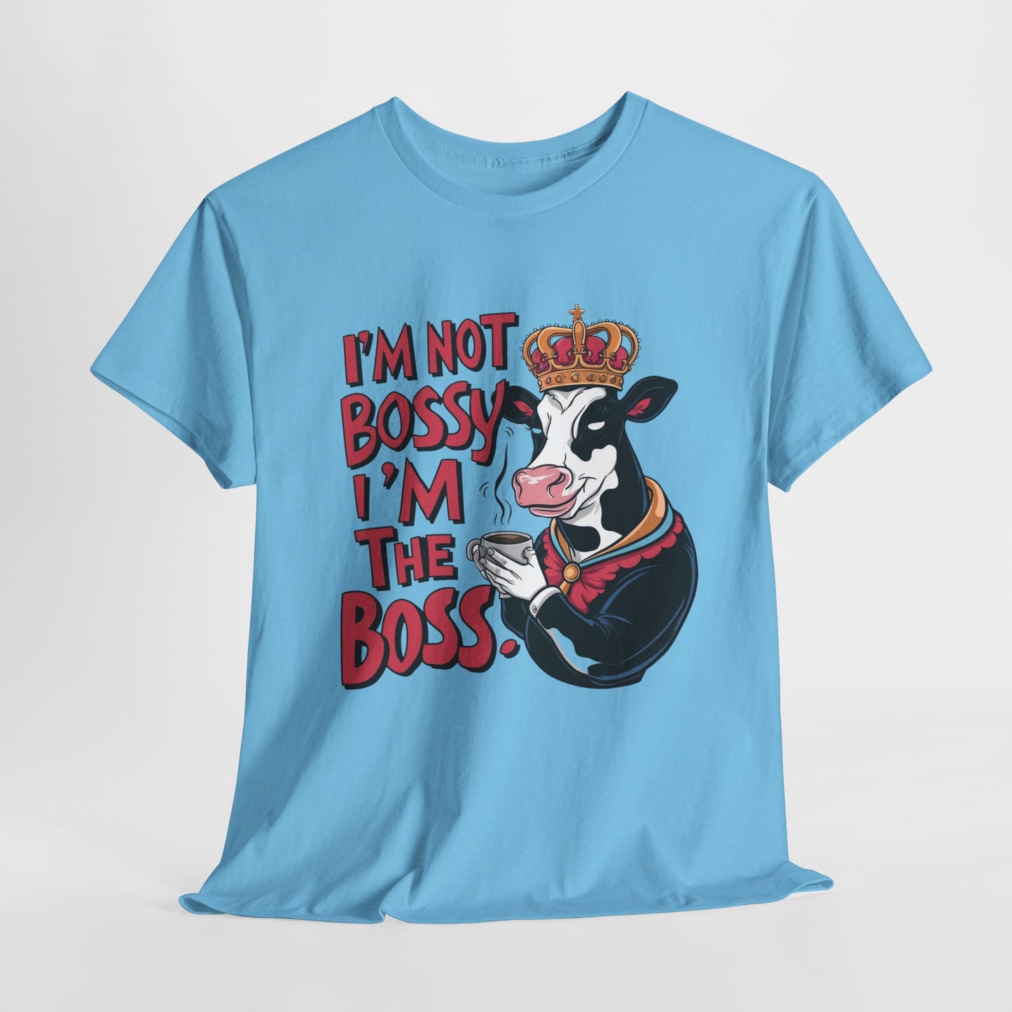 I'm The Boss Funny Cow Heavy Cotton Tee