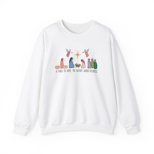 A Thrill Of Hope Christmas Sweatshirt