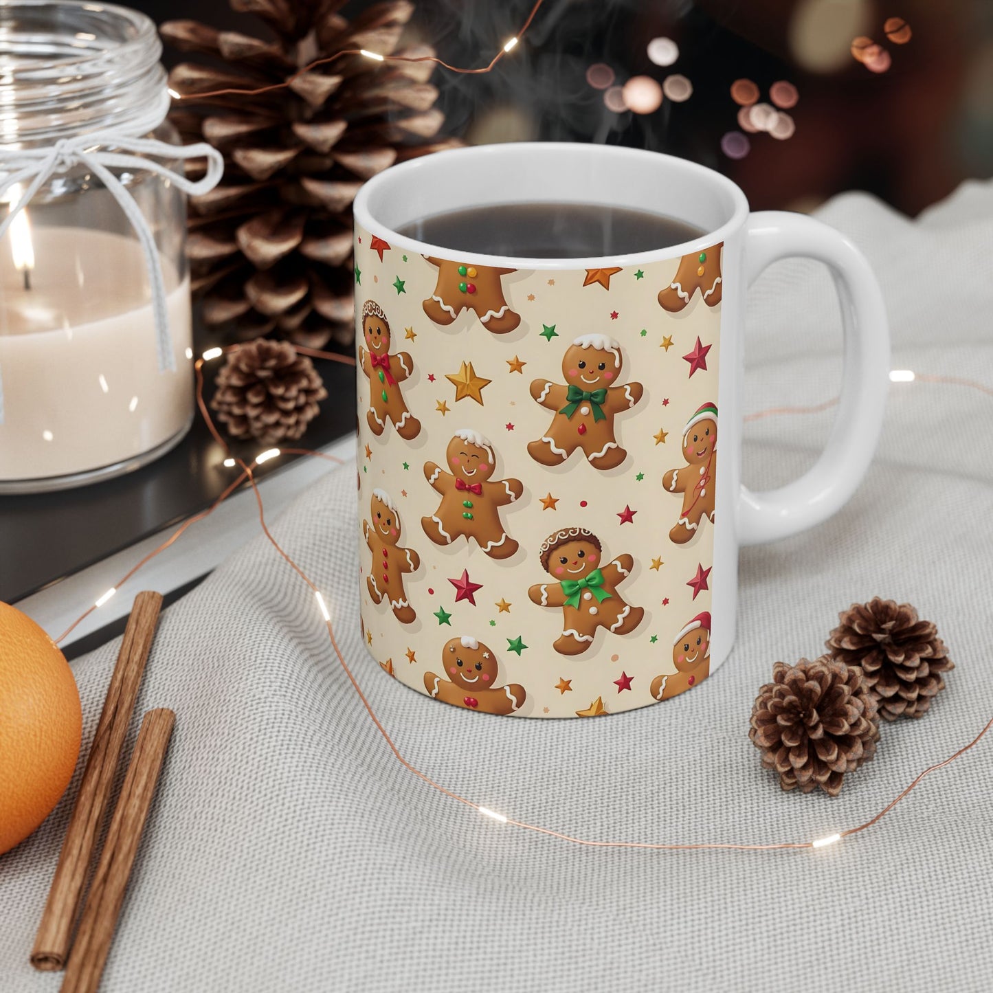 Gingerbread Man Christmas Mug