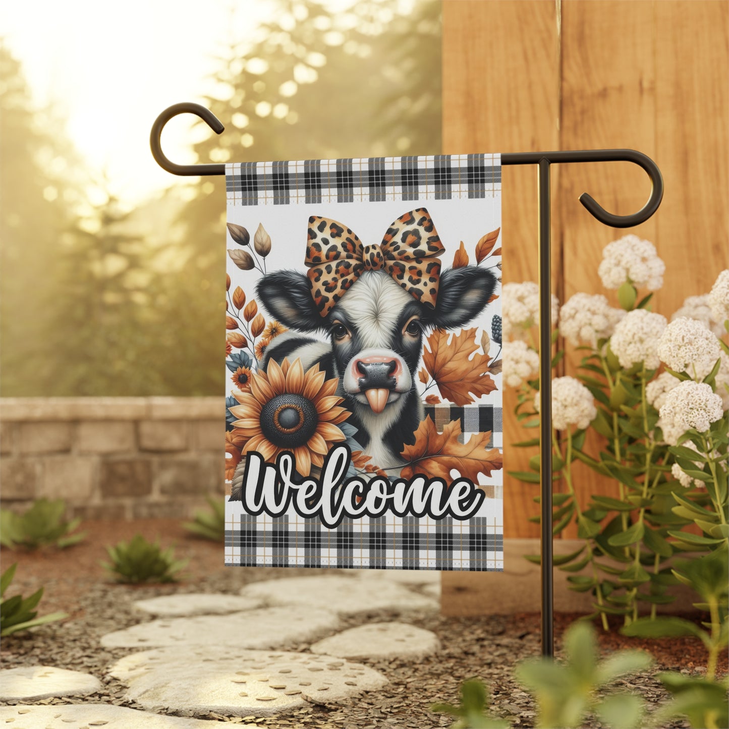 Cow Fall Garden & House Banner - Style 3