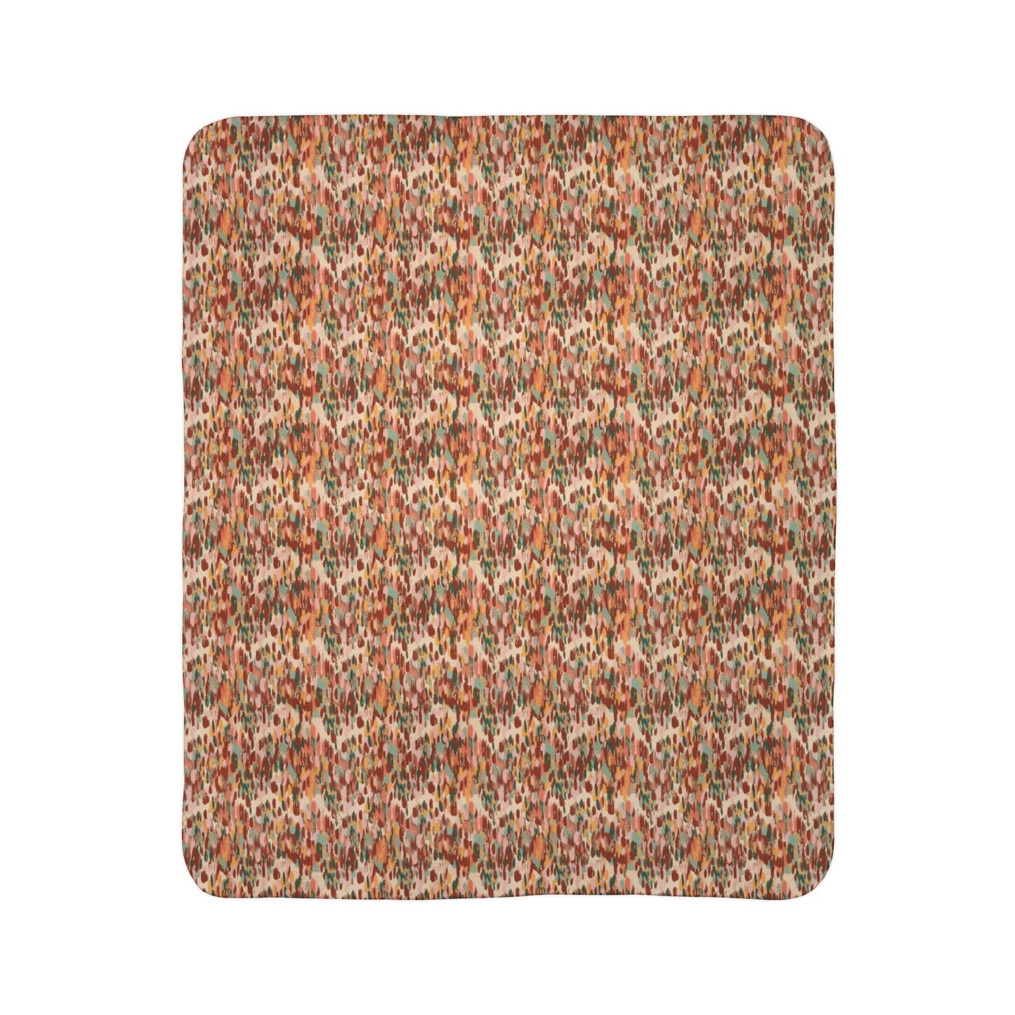 Autumn Abstract 2 Fleece Sherpa Blanket