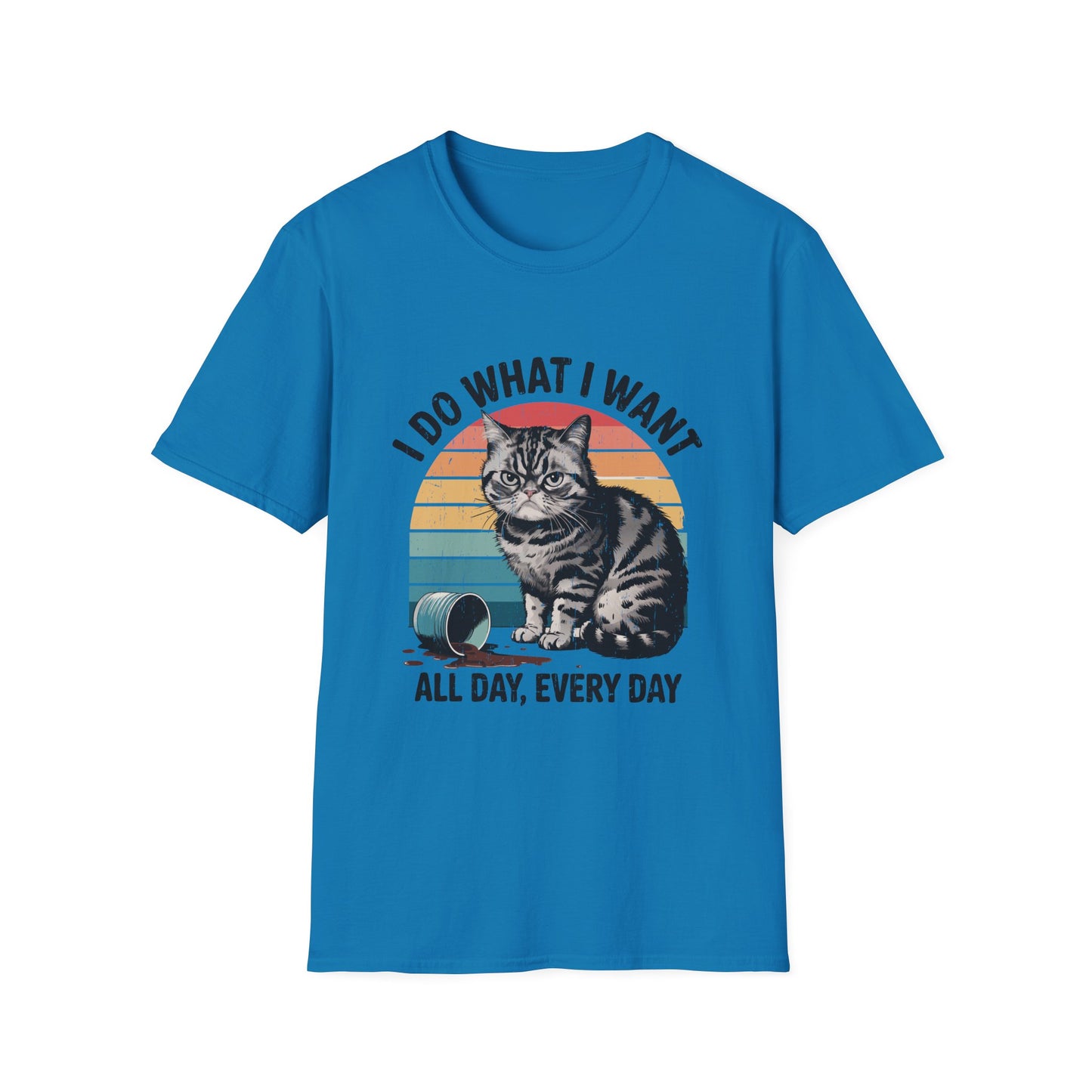 I Do What I Want Funny Cat Softstyle T-Shirt