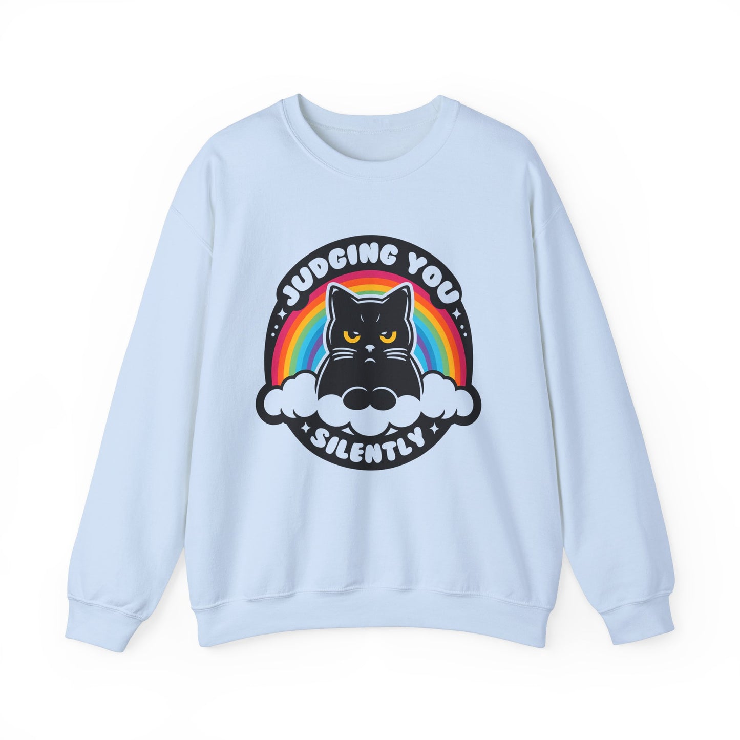 Judging You Silently Funny Cat Sweatshirt