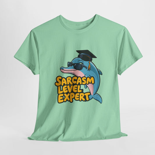 Sarcastic Dolphin Unisex Heavy Cotton Tee