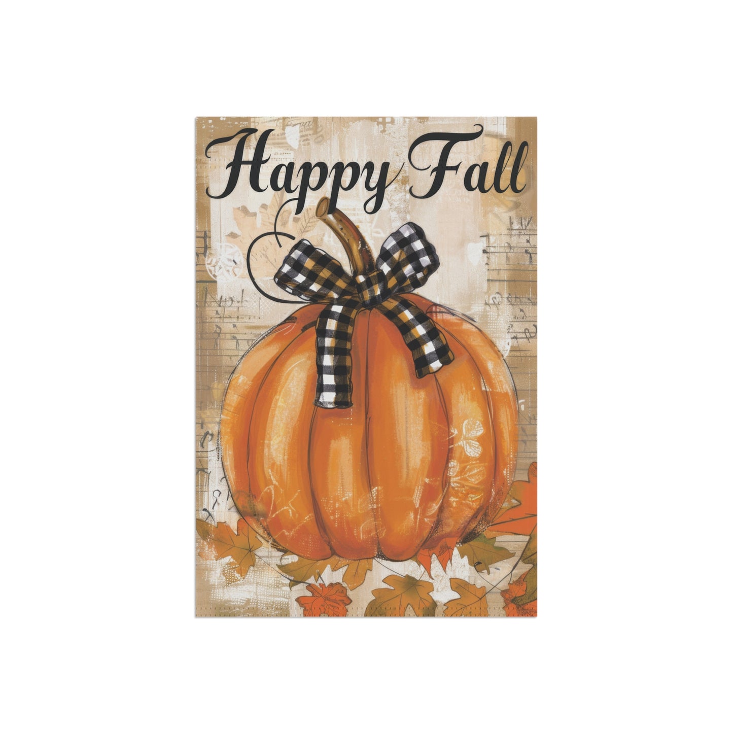 Pumpkin Happy Fall Garden & House Banner