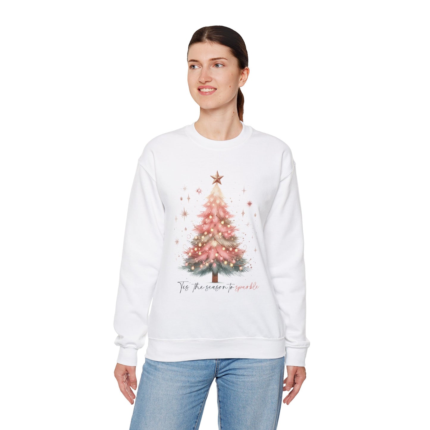 Pink Christmas Tree Sweatshirt