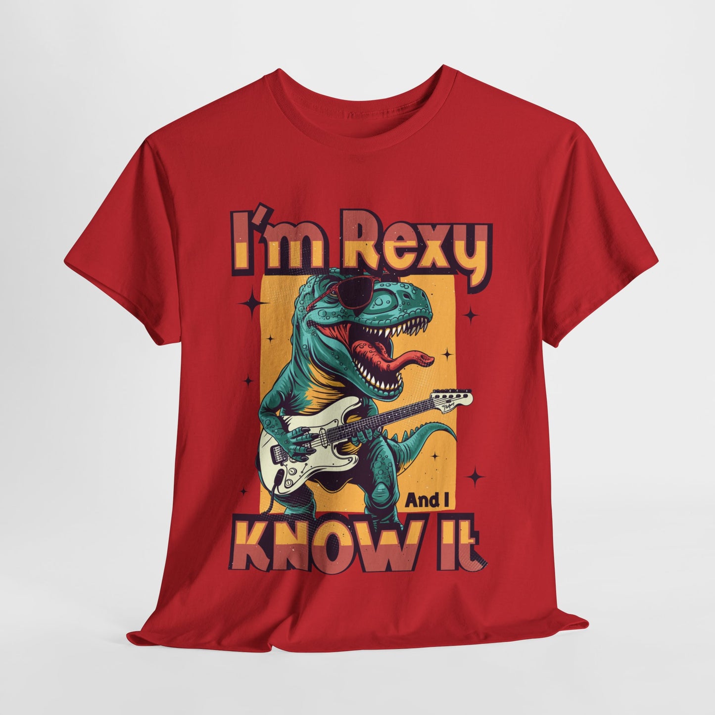 Funny Dinosaur Unisex Heavy Cotton Tee