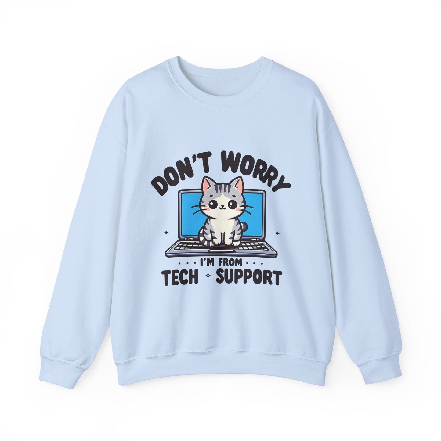 Tech Support Funny Cat Sweatshirt