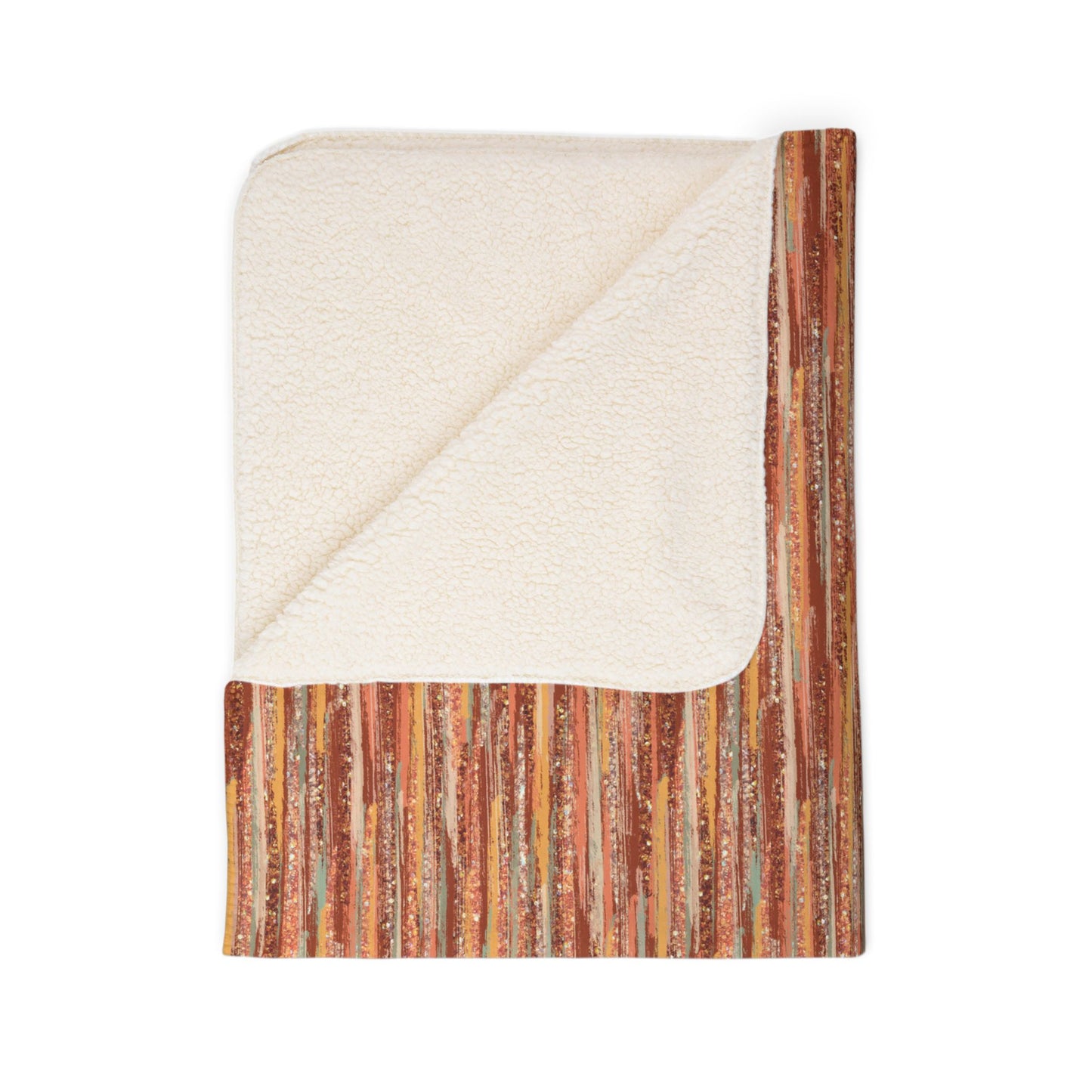 Autumn Abstract 4 Fleece Sherpa Blanket