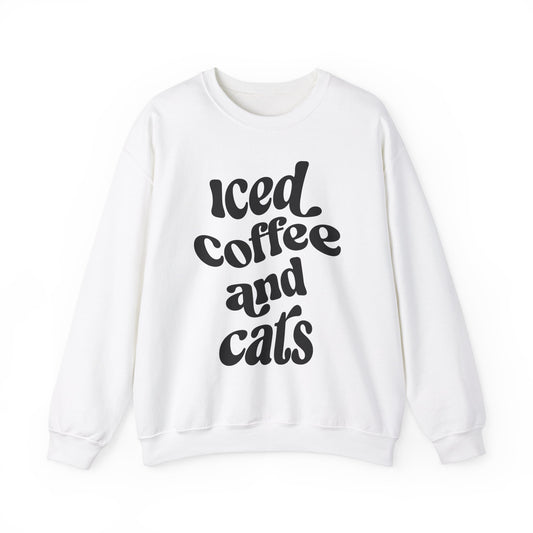 Iced Coffee and Cats Sweatshirt