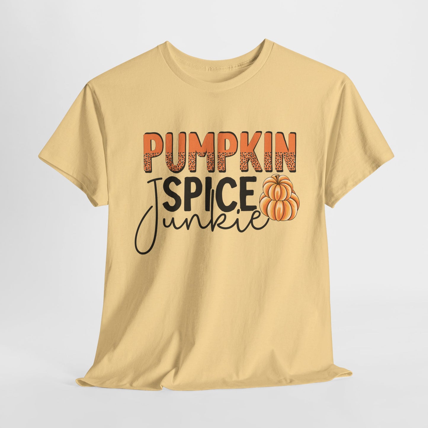 Pumpkin Spice Junkie Unisex Heavy Cotton Tee