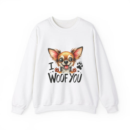 I Woof You Funny Dog Sweatshirt