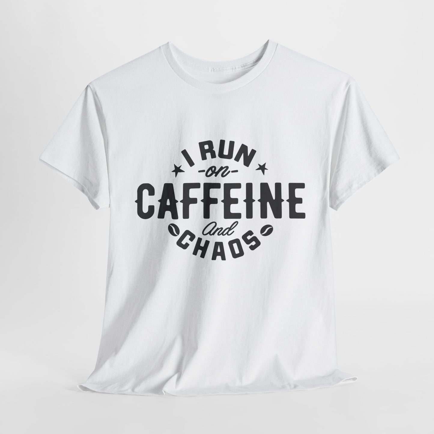 Caffeine and Chaos Unisex Heavy Cotton Tee