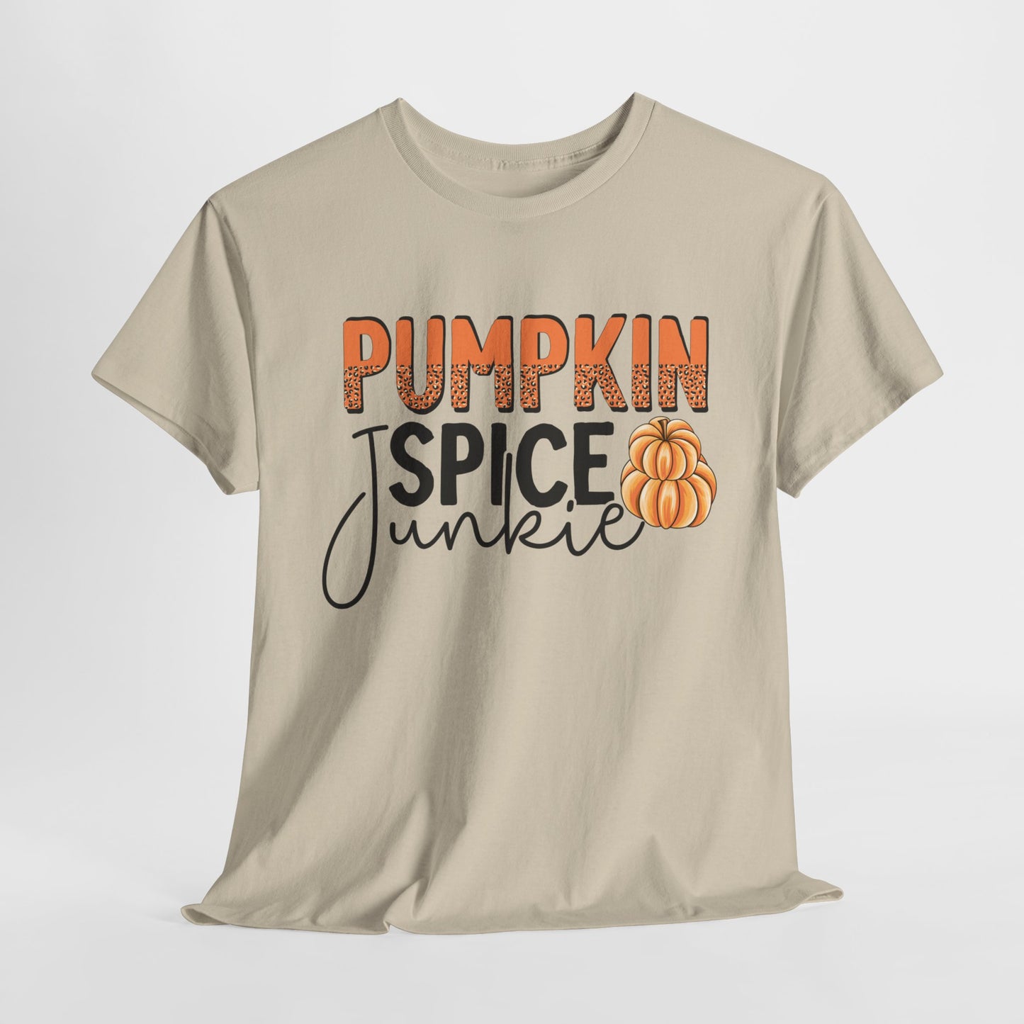 Pumpkin Spice Junkie Unisex Heavy Cotton Tee