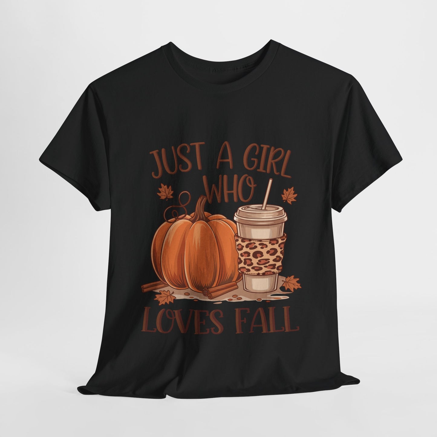 Just A Girl Who Loves Fall Unisex Heavy Cotton Tee