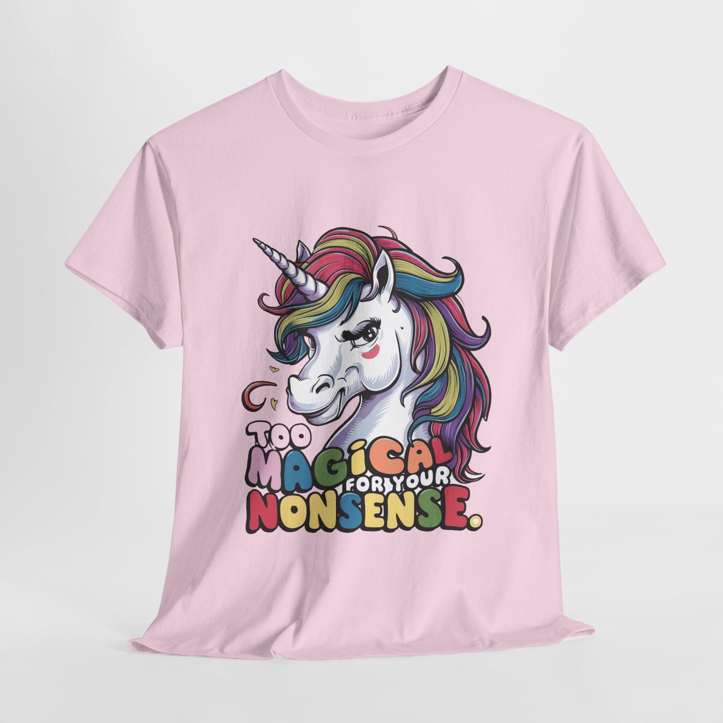 Funny Unicorn Unisex Heavy Cotton Tee