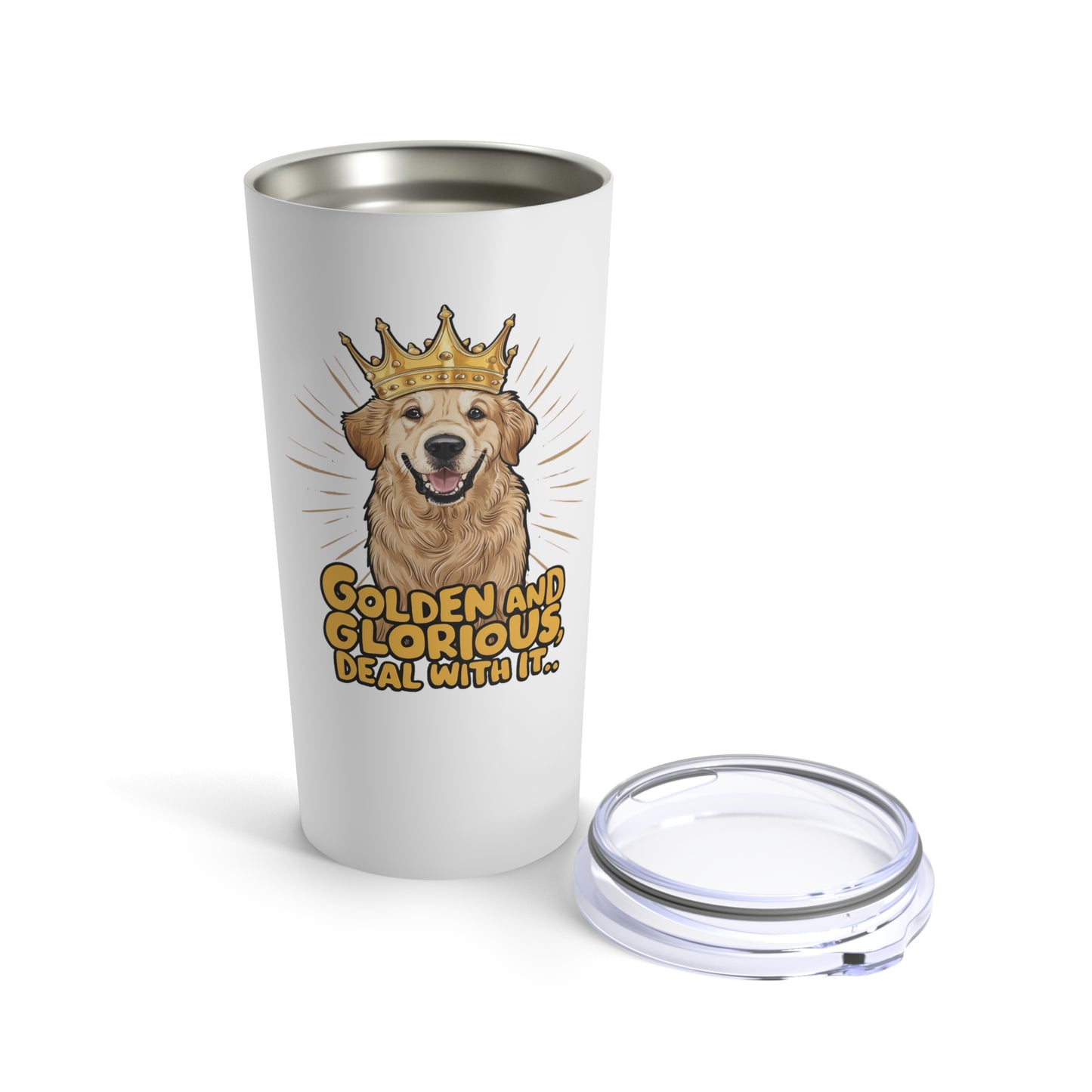 Golden Retriever Funny Dog Tumbler 20oz