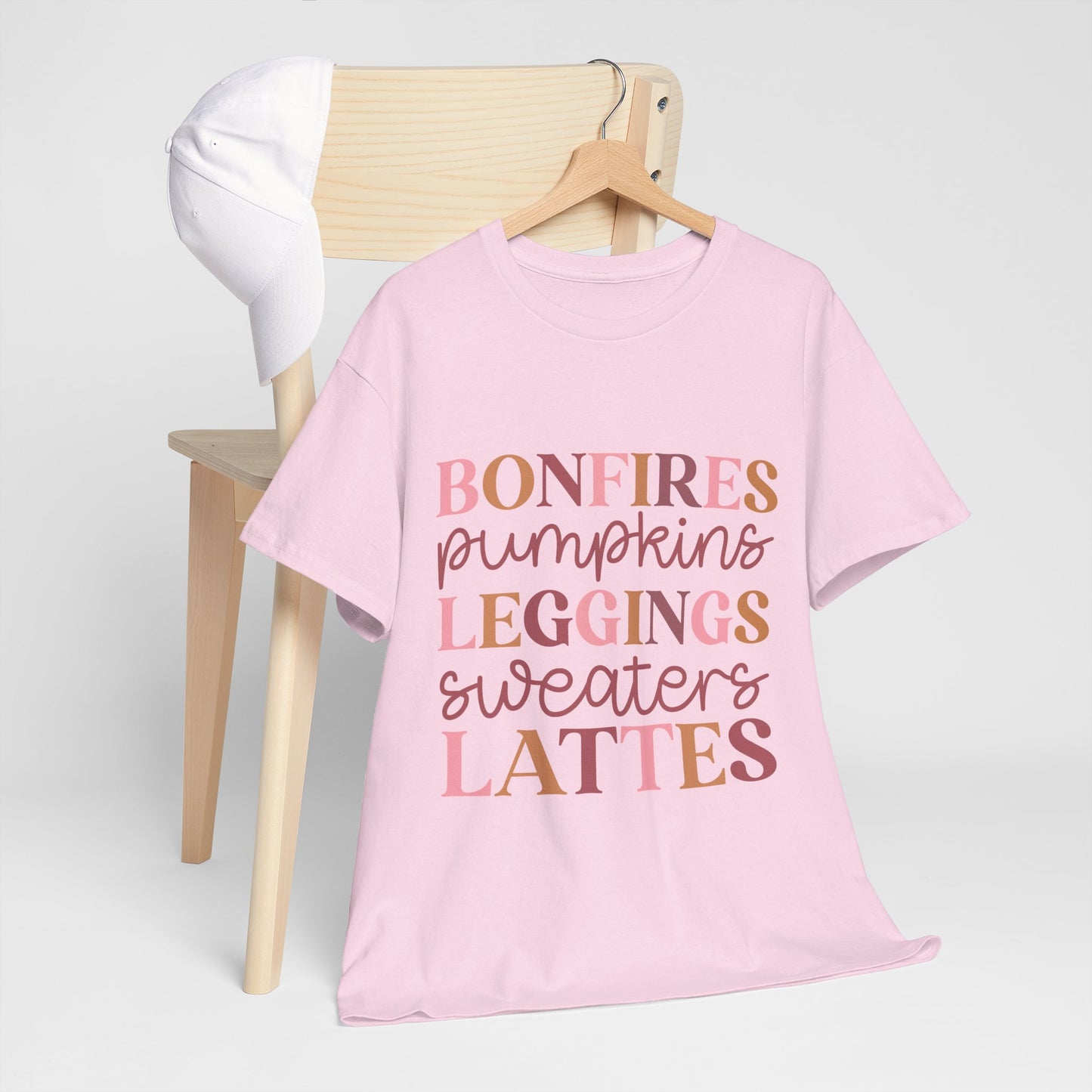 Bonfires Pumpkins Lattes Sweaters Unisex Heavy Cotton Tee