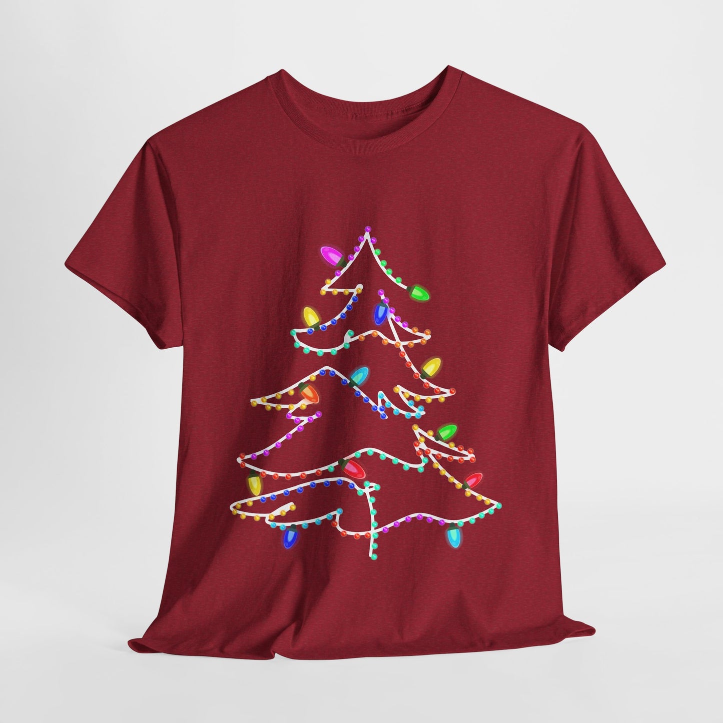 Christmas Lights Heavy Cotton Tee