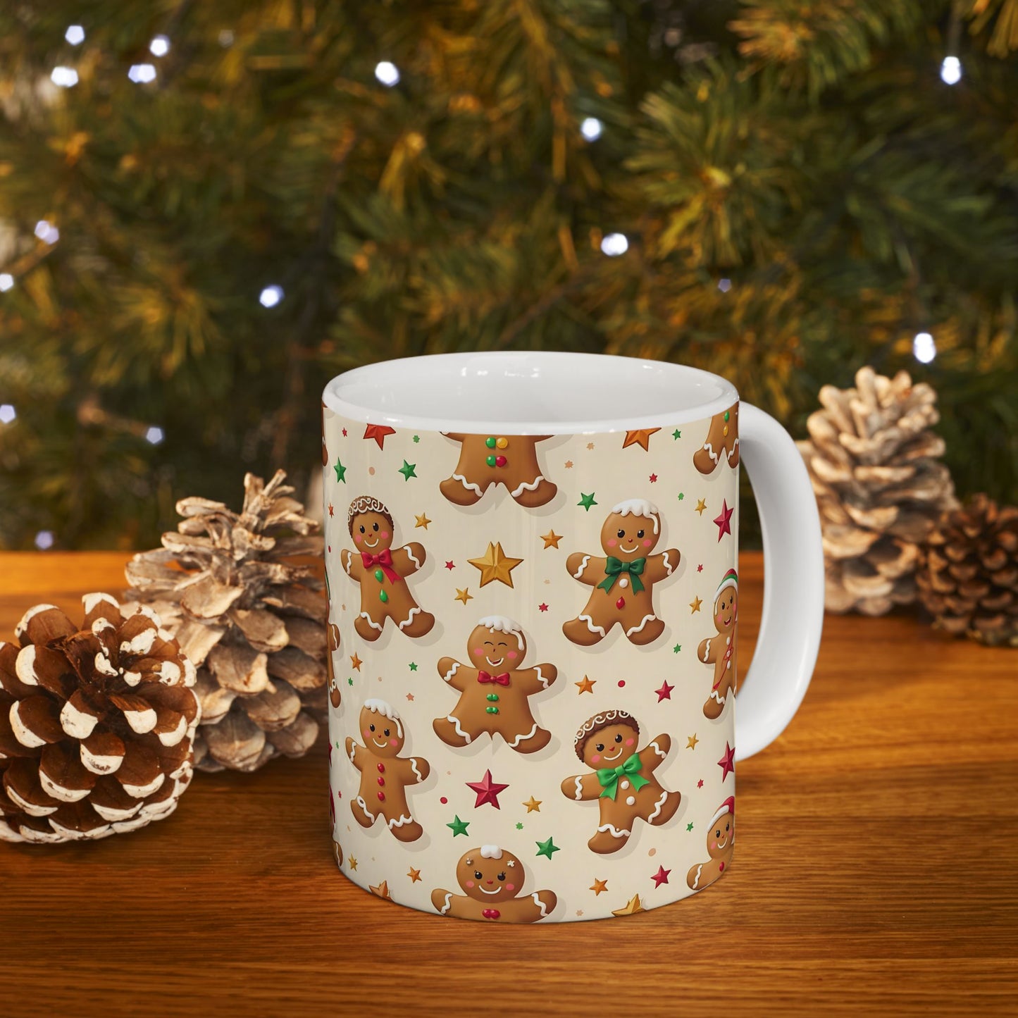 Gingerbread Man Christmas Mug