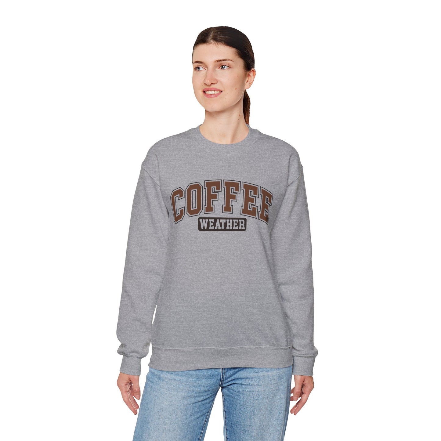 Coffee Weather Unisex Sweatshirt Dark Lettering